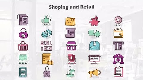 Shopping & Retail - MOGRT Icons Motion Graphics Templates