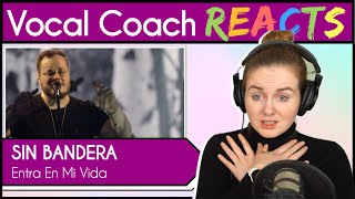 Vocal Coach reacts to Sin Bandera  Entra En Mi Vida (Primera Fila Acústico)