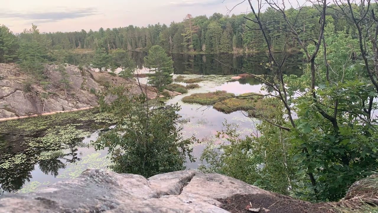 Otter lake sunset Trent lakes Ontario Canada