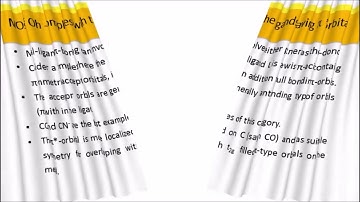 Sigma donation,  Pidonation and  Pi acceptance interaction in M-L bonding