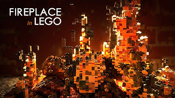 Relaxing Lego Animated Fireplace (TV Screensaver & Sleep Aid)