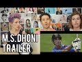 M.S. DHONI -  The Untold Story - Trailer REACTION!!