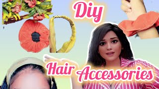 Diy headband and sucranchi with waste cloth 🎀👰🏻♂️  #shorts #trending #like #viral #diy #craft #art