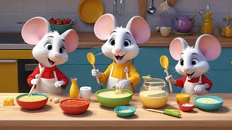 Three Blind Mice – Open a Cheese Café | English Nursery Rhyme | Kids Songs | Baby Music
