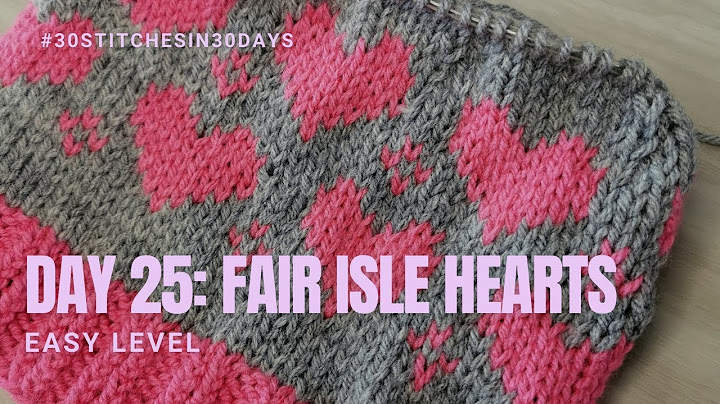 Free fair isle knitting patterns for toddlers