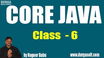Learn Core Java Online Training by Nagoor Babu Sir On 26-07-2018 @ 10AM