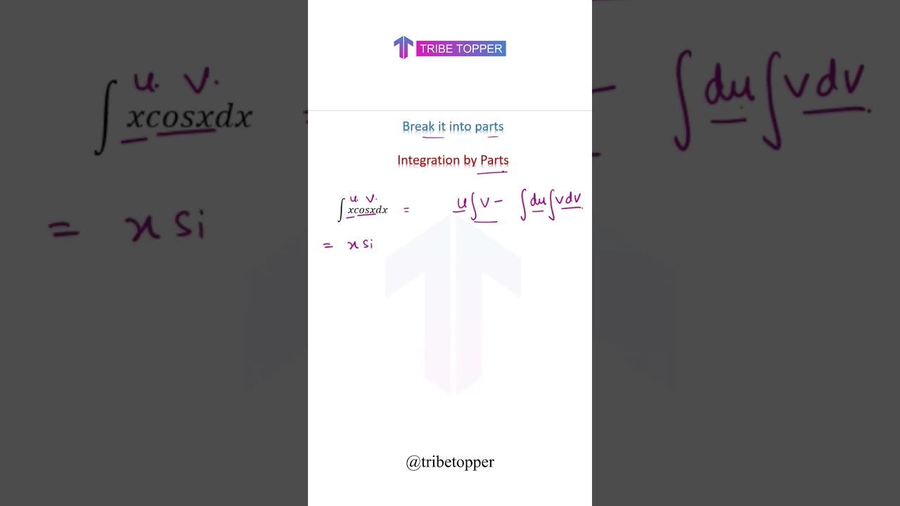 Integration by parts | Tribetopper Sonal Gupta 