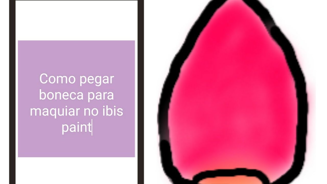 como maquiar boneca no ibis Paint x 