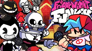 FNF INDIE CROSS Cuphead Full Week (Perfect Combo!) + Bonus Song, Nightmare  song 