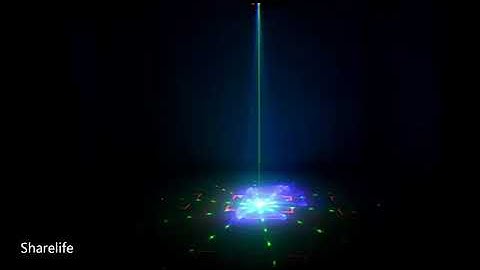 Sharelife Mini DMX RGB Gobos Mix Hypnotic Aurora DJ Laser Light Party Show Stage Lighting