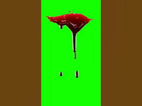 Blood drops green screen video #shorts - YouTube
