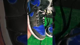 How to clean royal blue Jordan ones #cleaning #sneaker #howto #viral #fyp #jordan1  #cleaningshoes￼￼