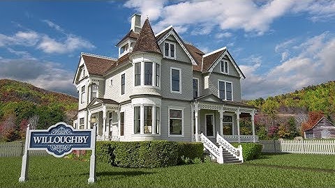 Victorian House Set Extension with Projection Man in Cinema 4D