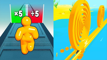 Tall Man Run VS Spiral Roll - All Levels SpeedRun Gameplay Android iOS Ep 5