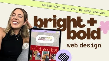 design with me: transforming our noire squarespace template - fun + bold | full web design process