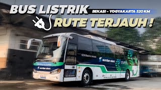 BEKASI KE JOGJA NAIK BUS LISTRIK‼️Trip Naik Bus EV Sumber Alam Bekasi - Jogja