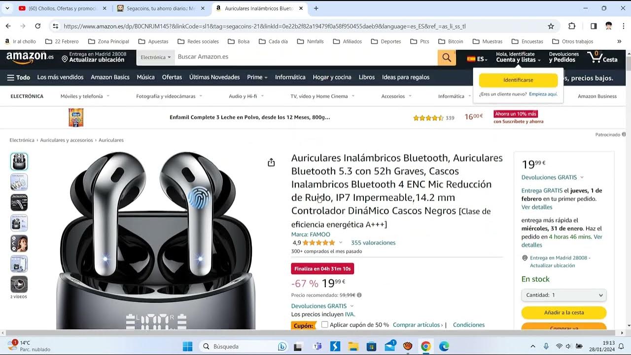 Chollos en auriculares inalámbricos baratos: Ofertas febrero 2024