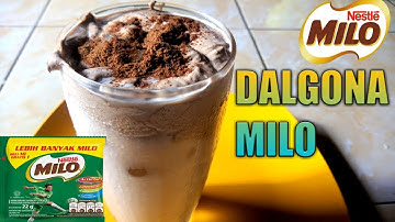 Cara membuat Dalgona Milo