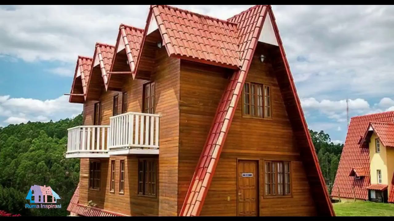  RUMAH  KAYU  MINIMALIS  2  LANTAI  YouTube