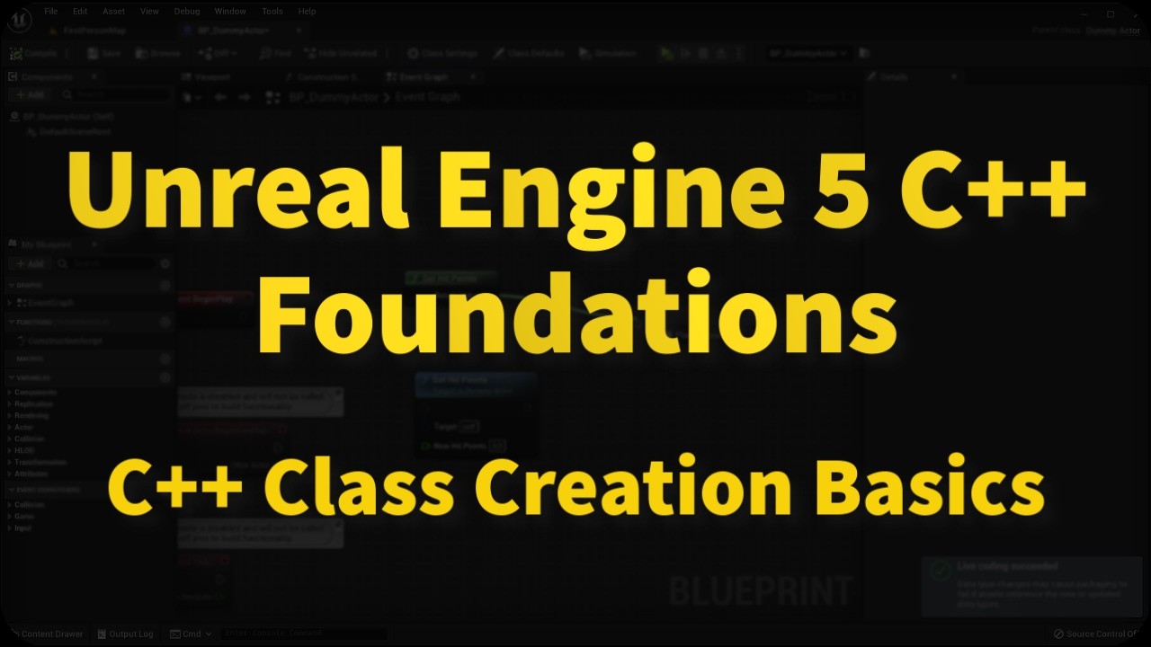 Unreal Engine 5 C++ Class Creation Basics | UE5 C++ Foundations 05 ...
