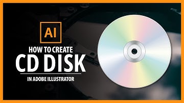 How To Design CD DISK in Adobe Illustrator - Vector Tutorial