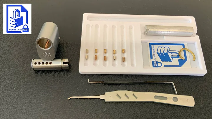 305. Cisa 5 pin snapped oval euro cylinder door lock with security spool pins picked open and gutted