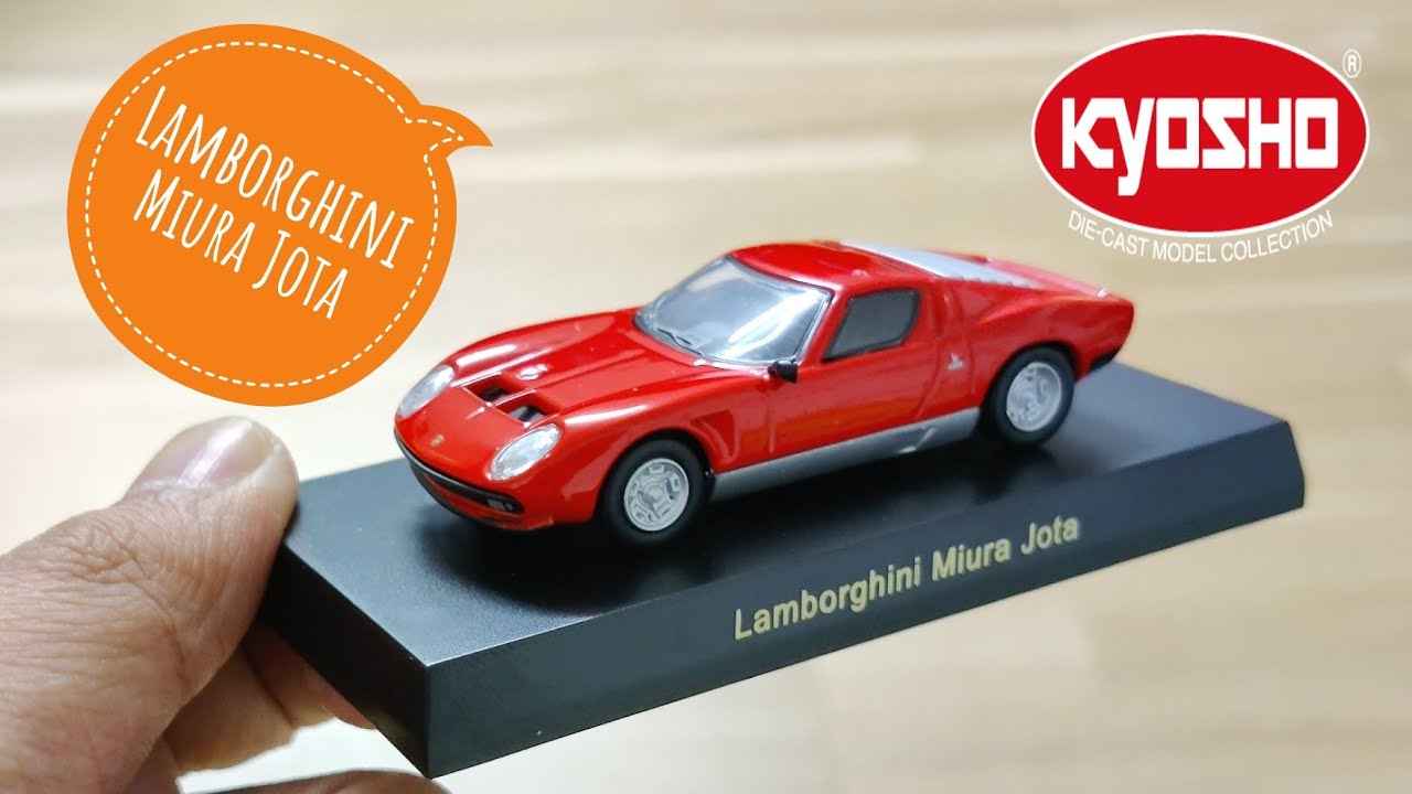Lamborghini Miura Jota Kyosho 1:64 unboxing - YouTube