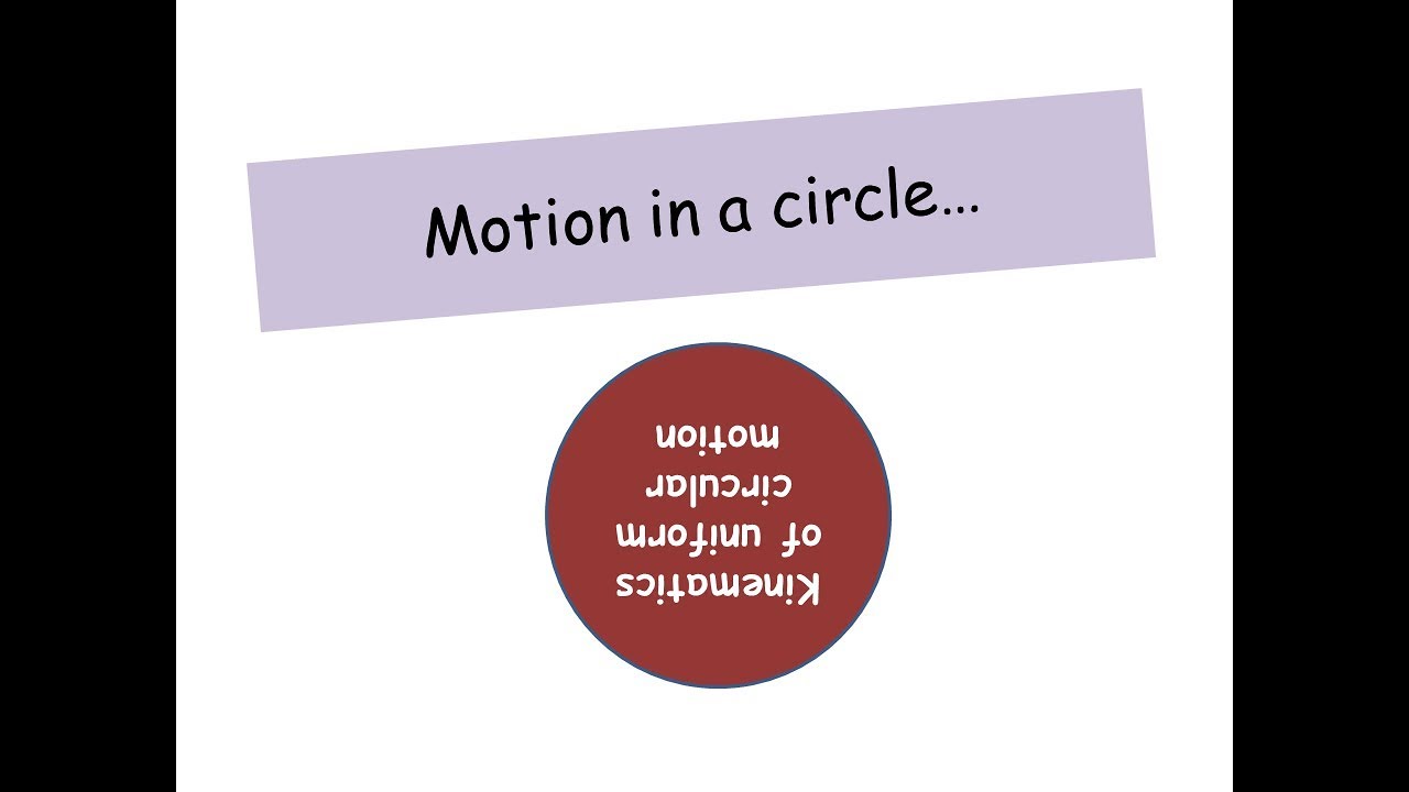 Motion in a circle - A level Physics - YouTube