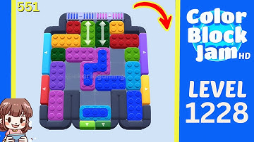 Color Block Jam Level 551 (1228) Solution Walkthrough