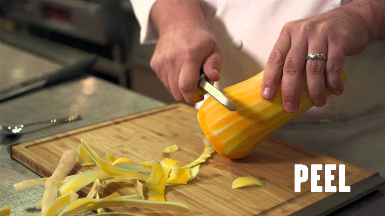 How To Peel and Cut Butternut Squash - YouTube