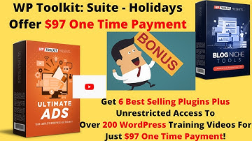 WP toolkit suite Review,⚠️ Bonuses, Demo:⚠️6 Plugins & 100+ WordPress,⚠️Traffic & Marketing Videos👷