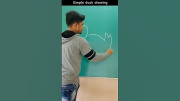 easy duck drawing #shorts #art #drawing #trending #viral #shortsfeed #youtubeshorts #diy