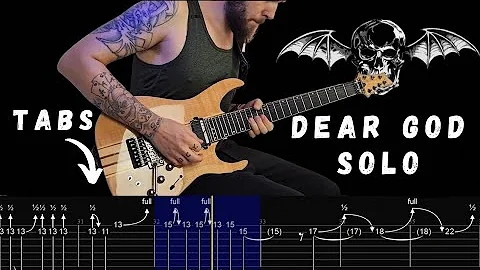Avenged Sevenfold - Dear God Guitar Solo Cover | Tabs On Screen