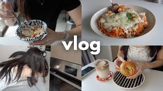 morning routine as a working couple | lazy but healthy meals, starbucks kaya toast latte, snack haul