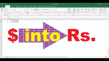How to Change Currency Symbol? || Dollar symbol into Rs symbol in MS-Excel or MS-Access