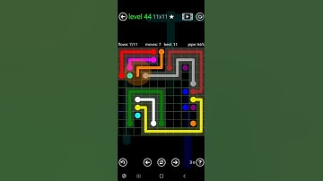 How To Solve Flow Free Premium 11x11 Mania Level 44 Hard Board Walk Through Solution Walkthrough