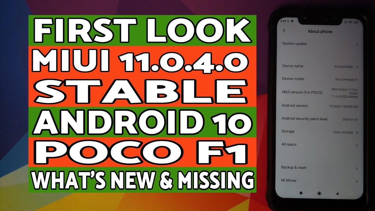 First Look | Poco F1 MIUI 11.0.4.0 Stable | Official Android 10 | Whats ...