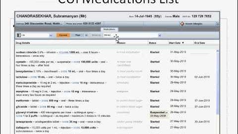 CURIO - Medication Line and List Introduction