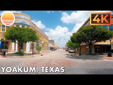 🇺🇸 [4K60] Yoakum, Texas! 🚘  Drive with me!