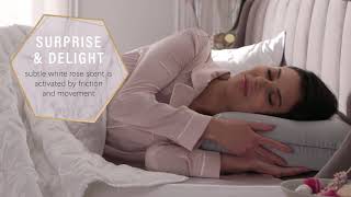 Comfort Revolution Goodnight + Glow Luxe Silk Memory Foam Pillow