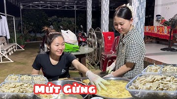 Có Chị 2 Phụ Quyên Làm Chảo Mứt Gừng 4kg Ăn Đã Luôn ^^