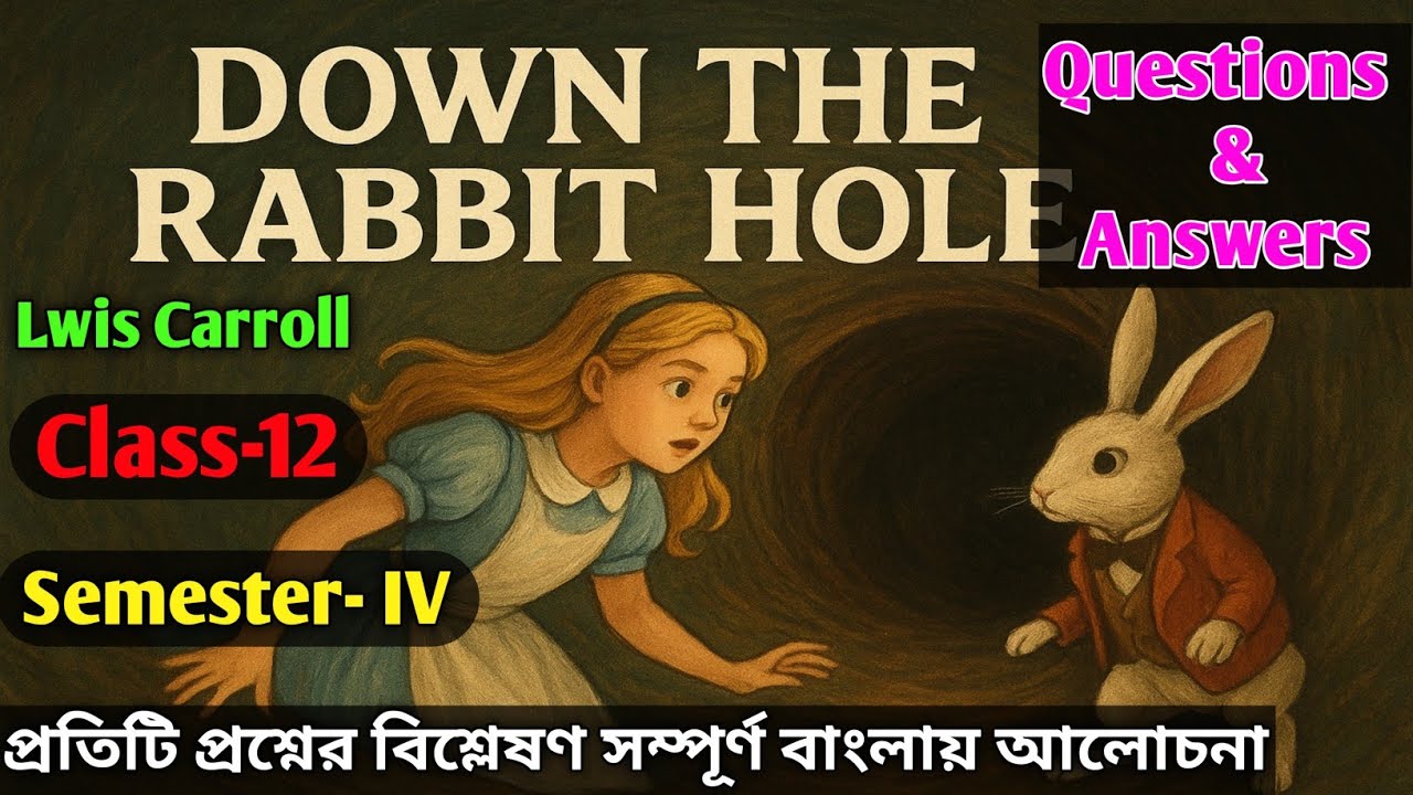 Questions Rabbit Hole Down The Rabbit Hole Questions And Answers||SAQ||Long Question||Class ...