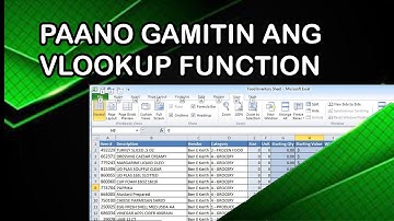 Paano gamitin ang Vlookup sa MS Excel