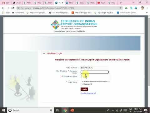 FIEO RCMC Federation of Indian Export Organizations online Registration -Live  - How to Apply  FIEO