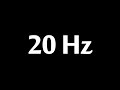 20 hz test tone 10 hours