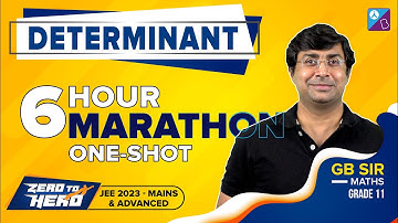 Determinants Class 12 Maths One Shot | Complete Chapter by GB Sir | JEE Main & Advanced 2023 & 2024