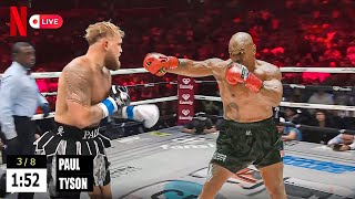 Jake Paul Vs Mike Tyson - Full Fight Highlights Netflix 2024