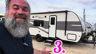 4 new campers under $20,000, available now,  featured in this video!