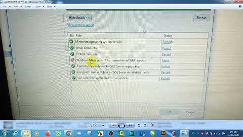 How to Fix error Windows Management Instrumentation (WMI) service Failed SQL Server 2008 R2 Win 10