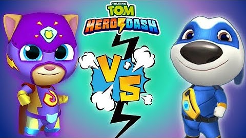 Talking Ginger VS Talking Hank - Talking Tom Hero Dash Gameplay! (Android/iOS)